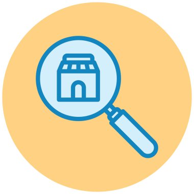 Ara. Web simgesi basit illüstrasyon