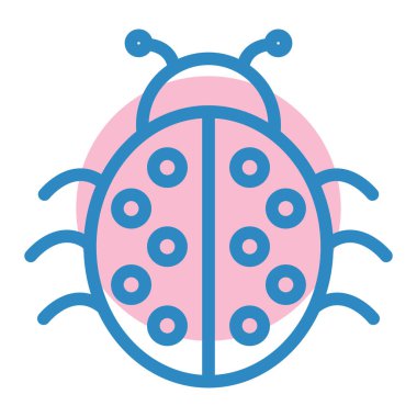 Böcek. Web simgesi basit illüstrasyon