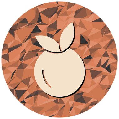 elma simgesi, vektör illüstrasyonu basit tasarım