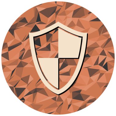 kalkan ikon vektör illüstrasyonu