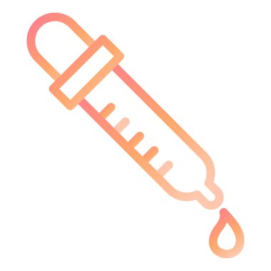 Pipette. Web simgesi basit illüstrasyon 