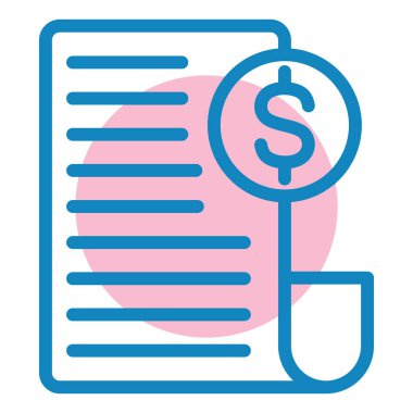 Dolar. Web simgesi basit illüstrasyon