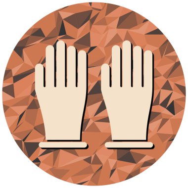 Eldiven ikonu. vektör illüstrasyonu