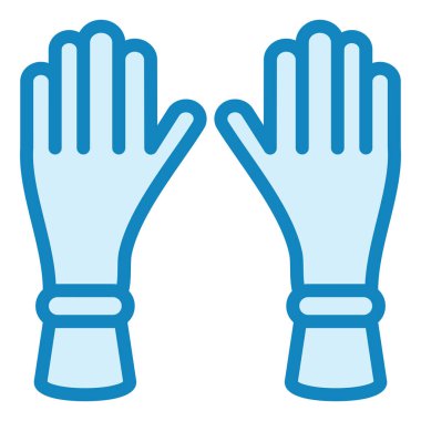 Eldiven. Web simgesi basit illüstrasyon