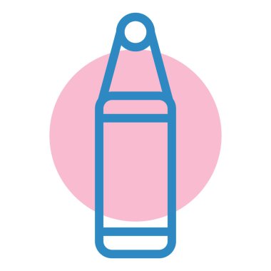 Şişe. Web simgesi basit illüstrasyon