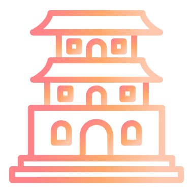 Bina. Web simgesi basit tasarım