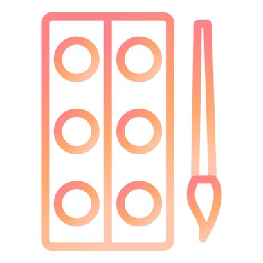 Su Rengi modern simge vektör illüstrasyonu 