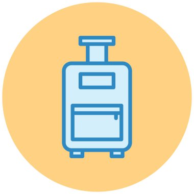 bagaj. Web simgesi basit illüstrasyon