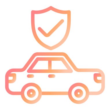 Araba sigortası. Web simgesi