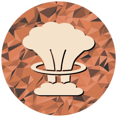 Bir mantar simgesinin vektör çizimi