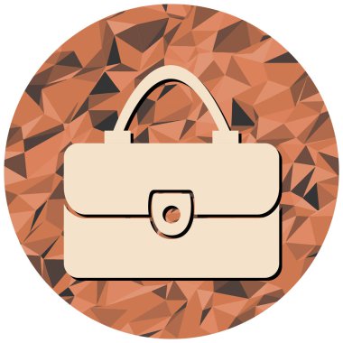 Çanta. Web simgesi basit illüstrasyon