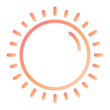 Güneş Simgesi Vektör illüstrasyonu