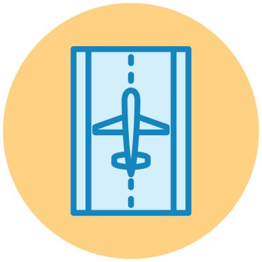 Uçuş. Web simgesi basit illüstrasyon