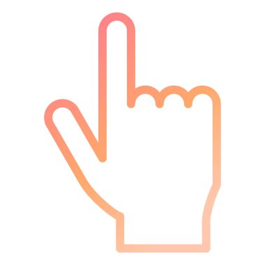 Parmak imleci. Web simgesi