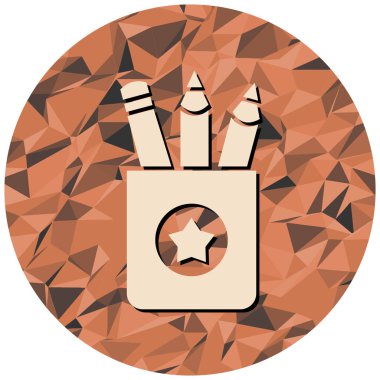 Kalem. Web simgesi basit illüstrasyon