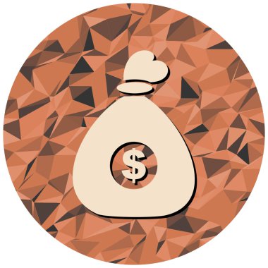 Para çantası. Basit resimleme