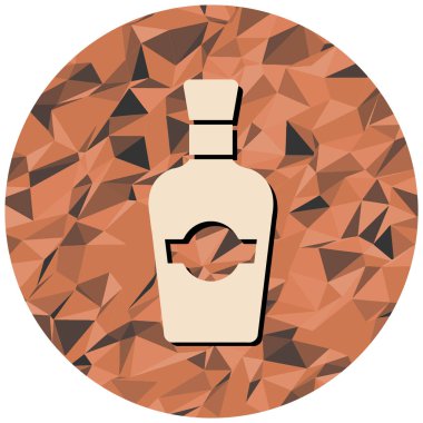 Bir şişe şarabın vektör çizimi