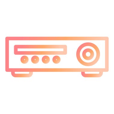 Mikrodalga. Web simgesi basit illüstrasyon