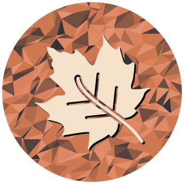 Sonbahar yaprakları için bir arkaplan vektör illüstrasyonu