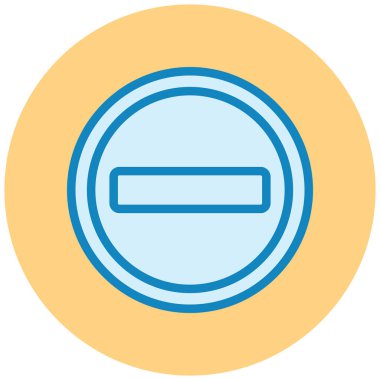 Eksi. Web simgesi basit illüstrasyon