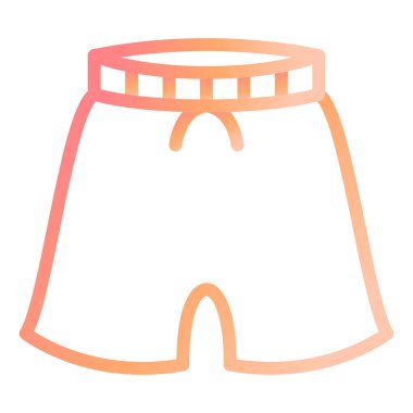 Şort. Web simgesi basit illüstrasyon