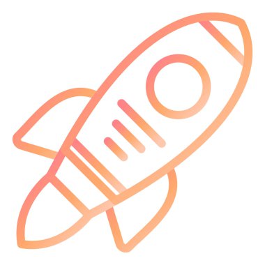 Uzay gemisi modern simge vektör illüstrasyonu 