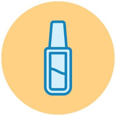 Tırnak cilası simgesi, vektör illüstrasyonu basit tasarım