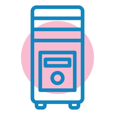 Modern bilgisayar simgesinin vektör illüstrasyonu