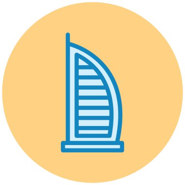 Bina. Web simgesi basit illüstrasyon