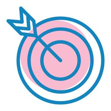 Hedef. Web simgesi basit illüstrasyon