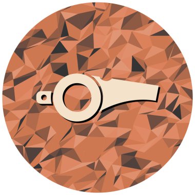 Düdük simgesinin vektör illüstrasyonu