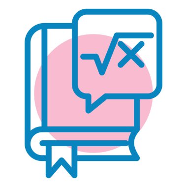 Kitap. Web simgesi basit illüstrasyon