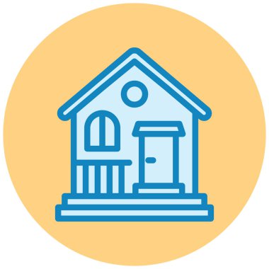 Ev simgesinin vektör illüstrasyonu