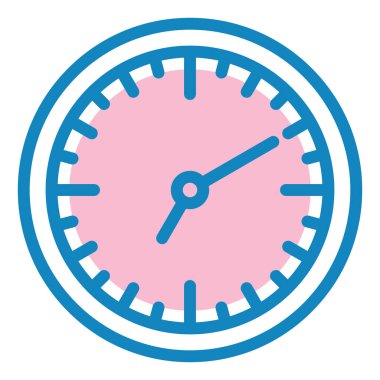 Saat. Web simgesi basit illüstrasyon