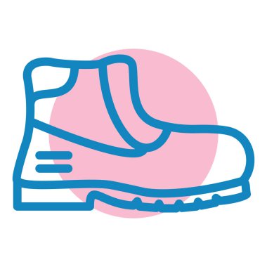 Spor ayakkabılar. Web simgesi basit illüstrasyon