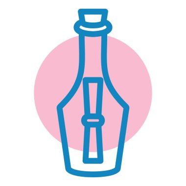 Şişe. Web simgesi basit tasarım