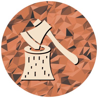 Balta simgesi, vektör illüstrasyonu basit tasarım