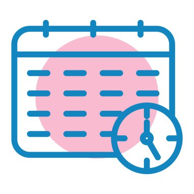 Takvim simgesi vektör illüstrasyonu