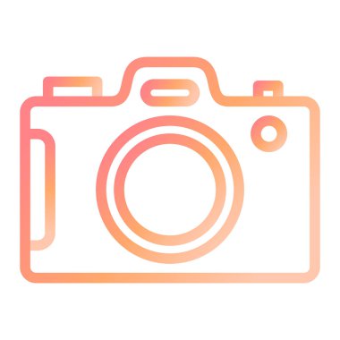 Kamera. Web simgesi basit illüstrasyon