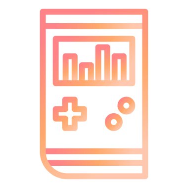 Oyun konsolu. Basit resimleme