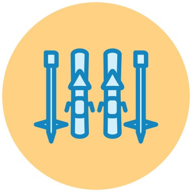 Bir tırpan simgesinin vektör illüstrasyonu