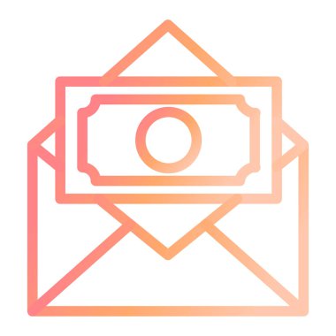  Maaş. Web simgesi vektör illüstrasyonu