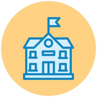 Üniversite simgesinin vektör illüstrasyonu