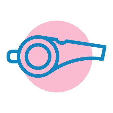 Islık. Web simgesi basit illüstrasyon