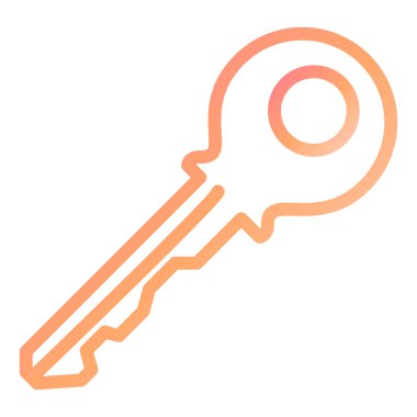 Anahtar simgesi vektör illüstrasyonu