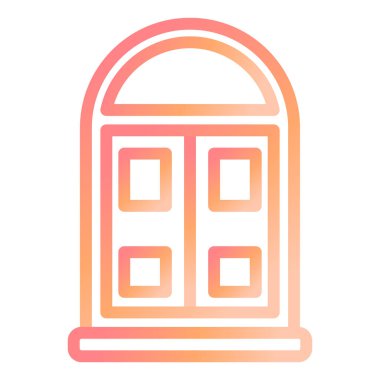 Pencere. Web simgesi basit illüstrasyon