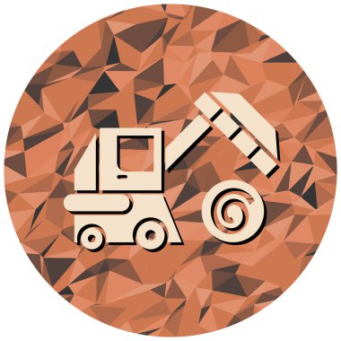 Kamyon ikonu. vektör illüstrasyonu