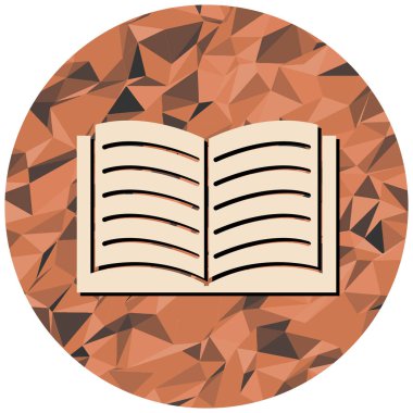 kitap simgesi, vektör illüstrasyonu