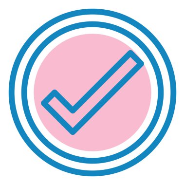 işaret simgesini işaretle, vektör illüstrasyonu