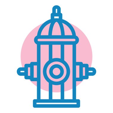 Yangın musluğu. Basit illüstrasyon